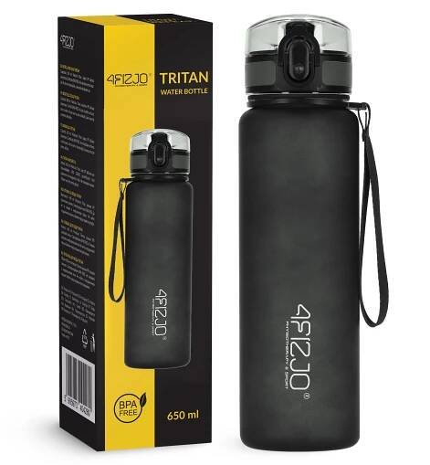 Sportovní láhev na vodu 650 ml černá