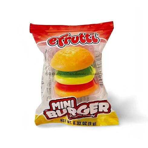 Efrutti Mini Burger (60 Count) – Carnival Candies & Ice Cream Inc. 