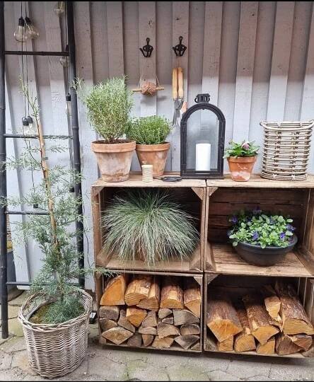 Pin by Connie Rasmussen on Have | Rustic gardens, Rustic garden decor, Diy garden decor