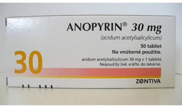 Anopyrin 30 mg 50tbl - Lieky24.sk