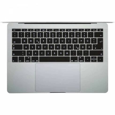 Silikonový ochranný obal na klávesnici EU verze pro Apple MacBook Pro 16" (2023, M2 Pro, M2 Max) - černý | Student-eShop