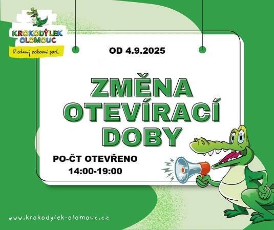 ZMĚNA OTEVÍRACÍ DOBY