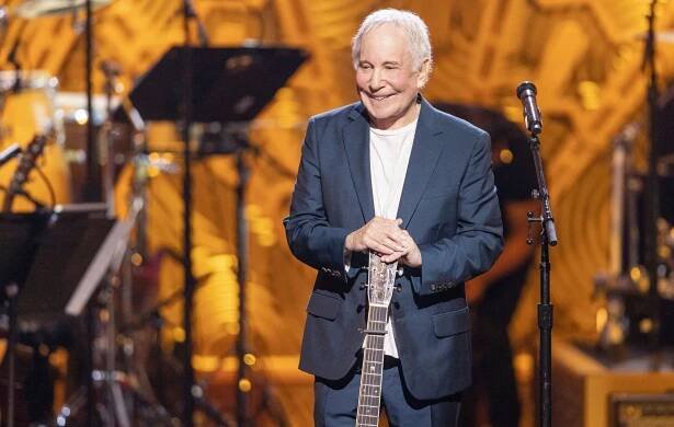 Paul Simon on stage in 2022