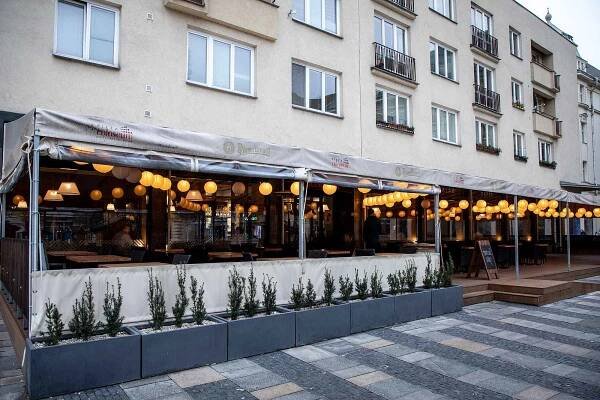 Restaurace Pizza Coloseum Náměstí v Ostravě 17. prosince 2020.