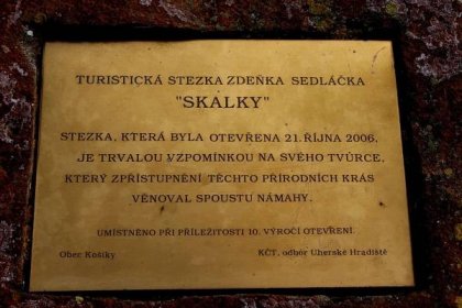 Vzpomínkovým pochodem Skalky v Chřibech vzdali hold turistovi Zdeňku Sedláčkovi
