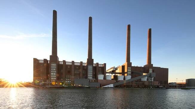 View of the Volkswagen factory in Wolfsburg