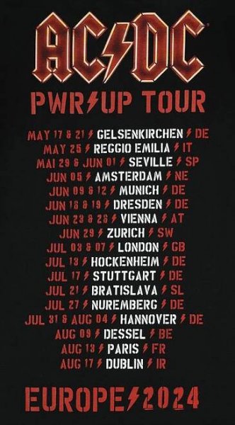 PWR UP - Tourshirt 24