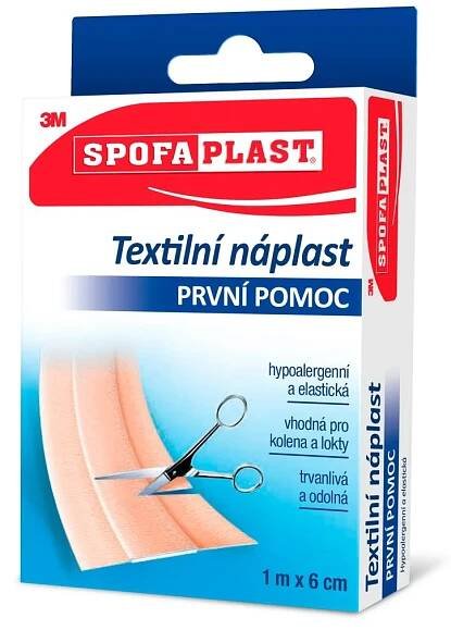 3M Spofaplast Textilní náplast Klasik 6 cm x 1 m 1 ks