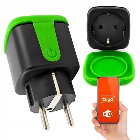 Vzduchotěsná zásuvka pro měření energie Smart Wi-Fi Tuya Venkovní IP-44 16A 230V