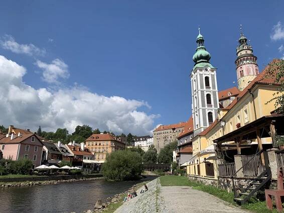 Riverfront in Český Krumlov