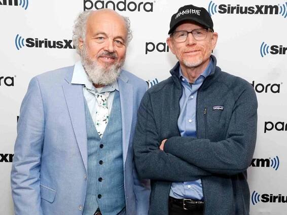 Clint Howard and Ron Howard visit SiriusXM's New York headquarters for a special 