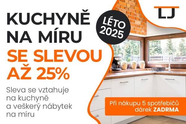 Letní slevy na kuchyně a nábytek + dárek ZDARMA