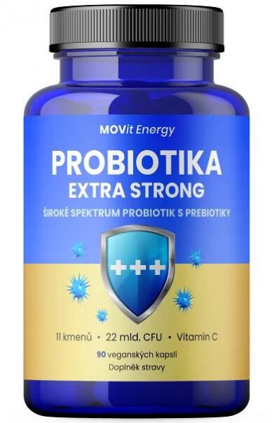 MOVit Energy Probiotika Extra Strong, 90 kapslí