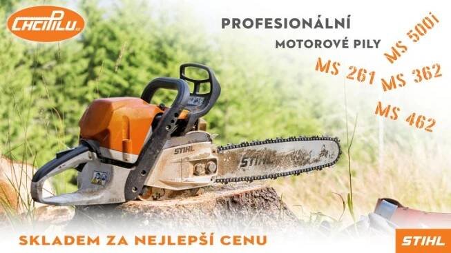 Profesionální pily STIHL skladem k okamžitému odeslání.