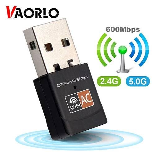 Bezdrátový USB WiFi adaptér 600Mbps wi-Fi Dongle PC síťová karta Dvoupásmový wifi 5GHz adaptér Lan USB Ethernetový přijímač – koupit za nízké ceny na marketplace Joom