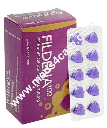 Fildena 100 Mg Tablet (Sildenafil Citrate) Purple Pills