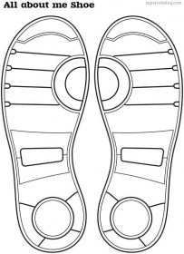 All About Me Shoe Soles for Writing and Drawing | Free Printable Papercraft Templates