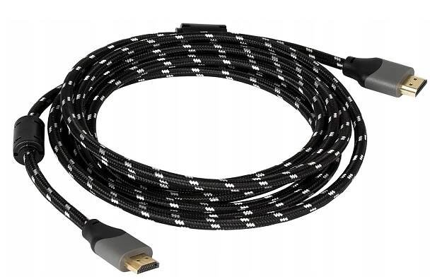 KABEL HDMI 2.0 HIGH SPEED 4K UHD 48bit MĚĎ 5M Váha výrobku včetně jednotkového obalu 0.15 kg