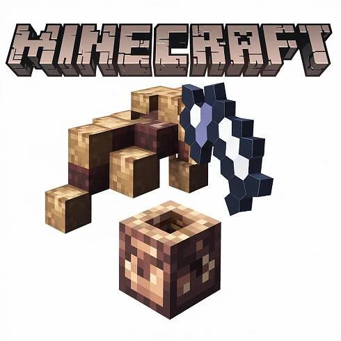 Svět ve hře Minecraft je složen z kostiček. Zdroj: Ideogram.AI