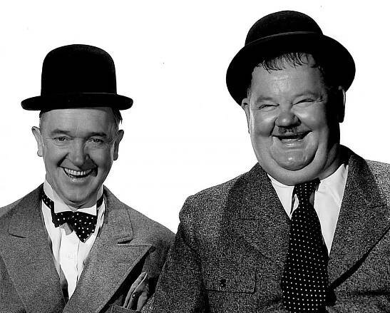 Laurel and Hardy, the movie comedy duo, are commemorated by a bronze statue in Ulverston.