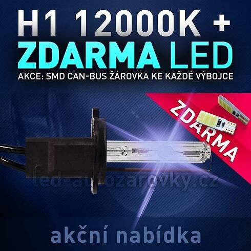 AKCE: Náhradní výbojka xenon H7 10000K do přestavbových HID sad