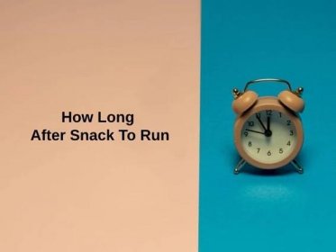 Jak dlouho po svačině běžet (a proč)?