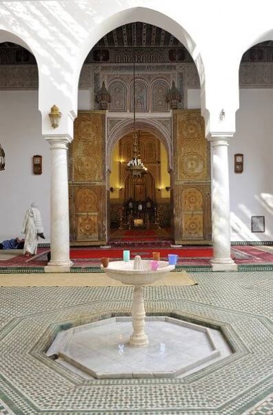 Interior courtyard of the Zaouia Sidi Bel Abbes, Marrakech, 2011