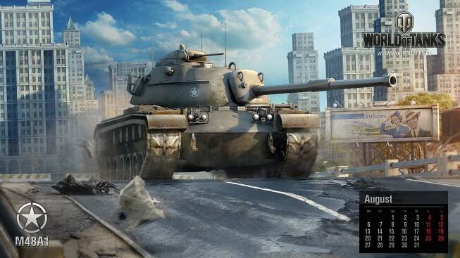 Srpnová tapeta – s kalendářem | Tanky – média World of Tanks, nejlepší videa a příběhy 