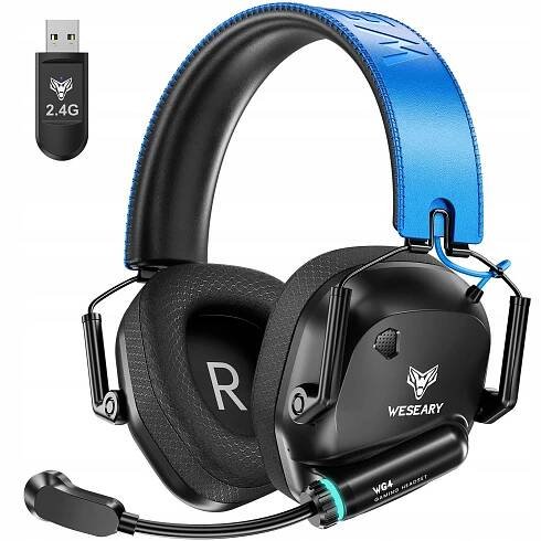 WESEARY WG4 Bezdrátová herní sluchátka s mikrofonem pro PS5 PS4 PC