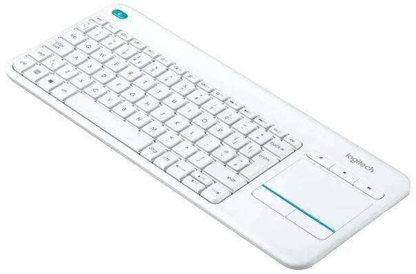 LOGITECH Wireless Touch Keyboard K400 Plus bílá (white) | kak.cz
