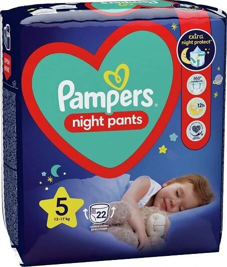Pampers Night Pants 5 22 ks