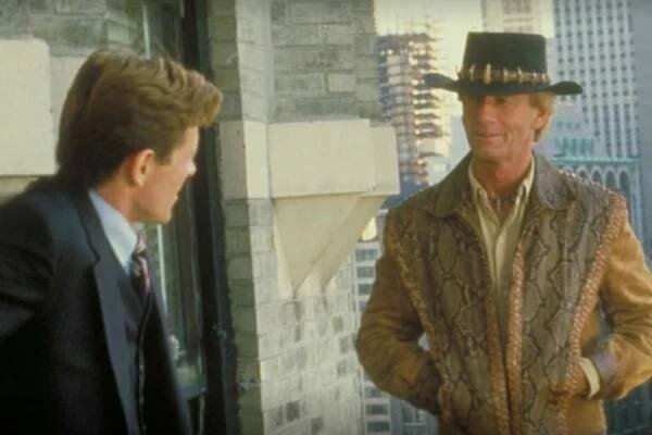A scene from Crocodile Dundee 2