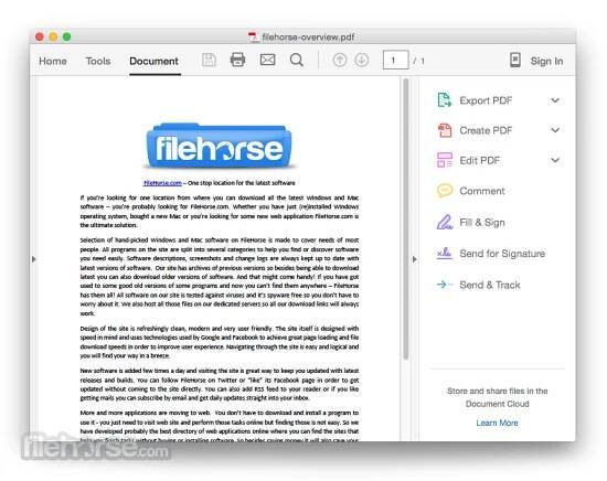Adobe Acrobat Reader for Mac Screenshot 3