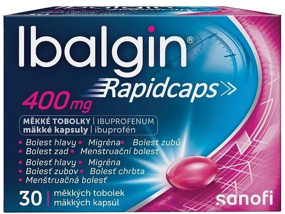 IBALGIN RAPIDCAPS 400MG měkké tobolky 30 - skladem | BENU.cz 