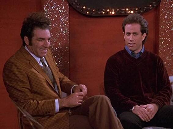 Jerry Seinfeld and Michael Richards in Seinfeld (1989)