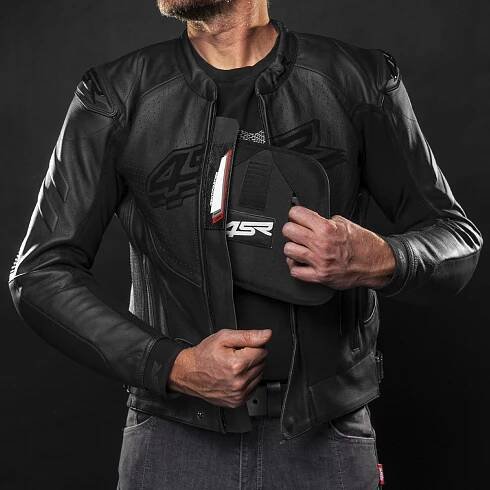 4SR kožená sportovní motocyklová bunda Club Sport Black Series AR 8