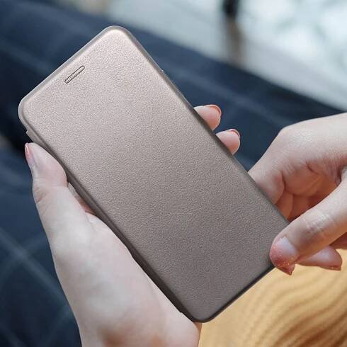 Pouzdro / obal na Samsung Galaxy A55 Šedé - knížkové Elegance Book