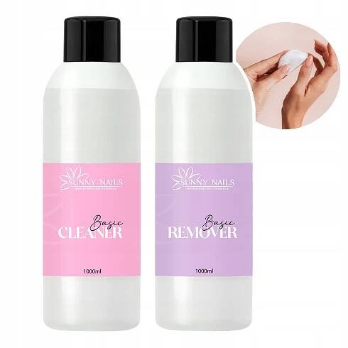 SUNNY NAILS Basic Cleaner + Odlakovač na nehty 2x1000 ml Značka Sunny Nails