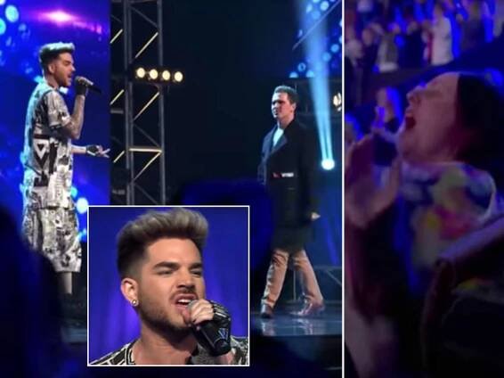 Adam Lambert's surprise duet of Queen's 'I Want To Break Free' during stunned singer's X Factor audition