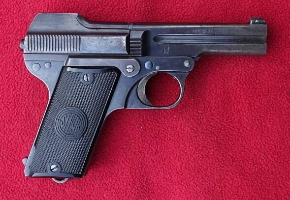 Pistole Steyr M.1909/34 - Sběratelské zbraně