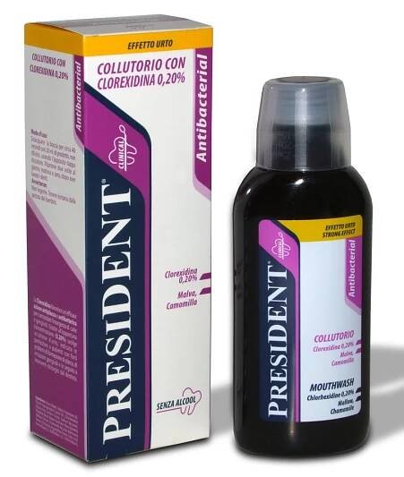 President Ústní voda Antibacterial chlorhex. 0,2% 250 ml