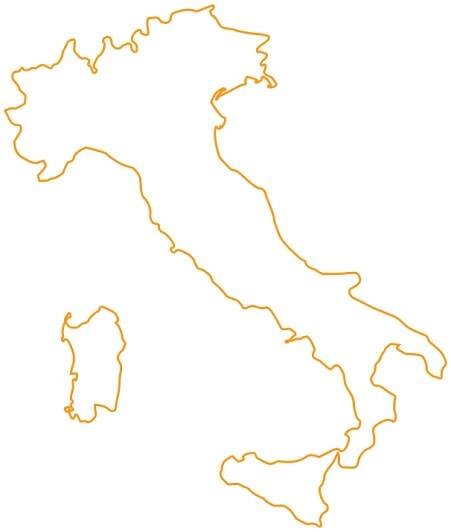 Mapa oblastí pro ubytování v Itálii