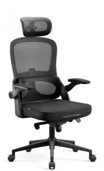 Ergonomická kancelářská židle Diablo V-Light: černá