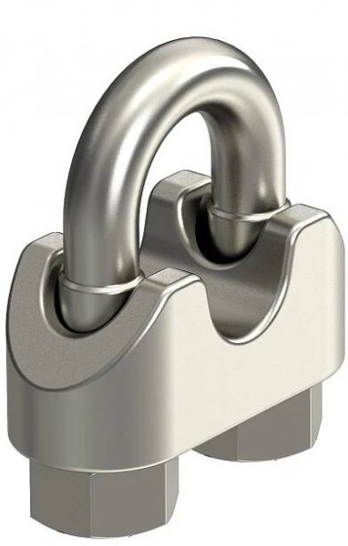 OBO BETTERMANN Lanová svorka, 10mm, Ušlechtilá ocel, korozivzdorná materiál 1.4401, V4A, 1.4401, bez povrch. úpravy, dodatečně ošetřeno typ 947 10 A4