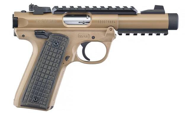 Pistole Ruger MKIV 22/45 Tactical, 22 LR, písková, limitovaná edice