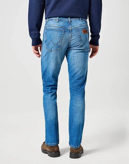 Pánské džíny WRANGLER Texas Slim klasicky modré-seprané | EXE JEANS | Specialisté na džíny Mustang, Cross, Mavi a další