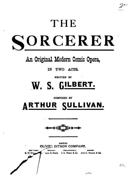 The Sorcerer (Sullivan, Arthur) – IMSLP