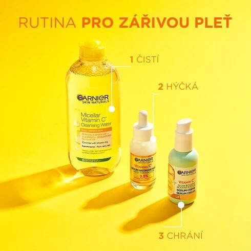 Garnier Skin Naturals Sérum a krém s vitaminem C pro rozjasnění pleti 50 ml