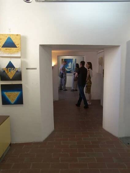 Obrazy/kaligrafie/realizace, Tábor - Stará radnice, 2014