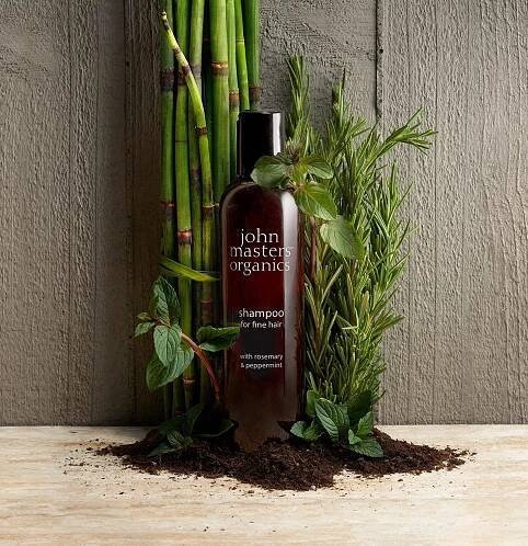 John Masters Organics Šampon pro jemné vlasy s rozmarýnem a mátou 236 ml